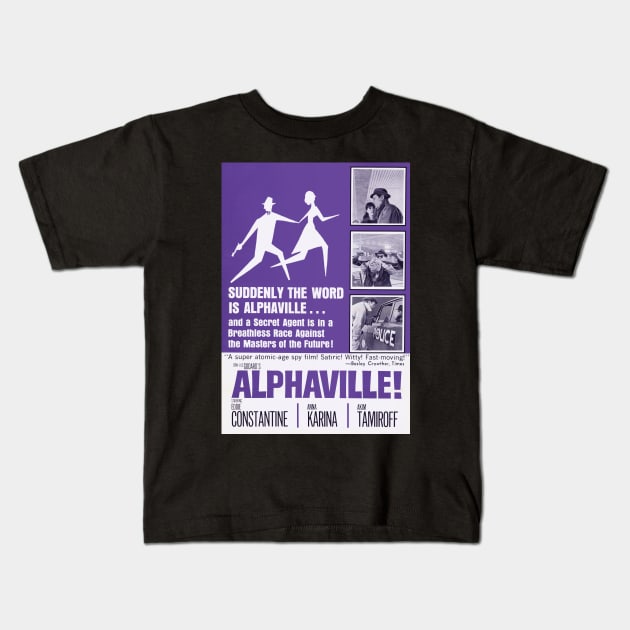 Alphaville (1965) Kids T-Shirt by Scum & Villainy